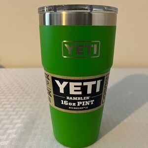 Yeti Rambler 16oz Pint Tumbler - Bright Green NWT